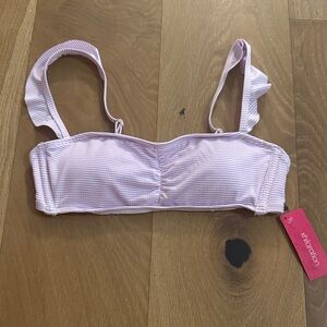 Xhilaration Purple Gingham Bikini Top